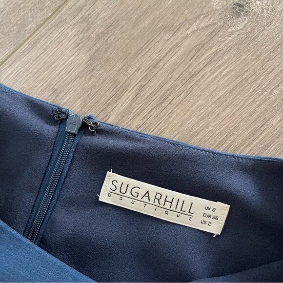 New Modcloth Sugarhill Milkshakes Navy Blue Midi Dress - Picture 6 of 6